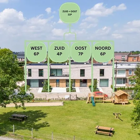 Nieuw - De Grenspaal Oost 7p - 3slpk - Sauna - Laadpaal بيت للعطل *